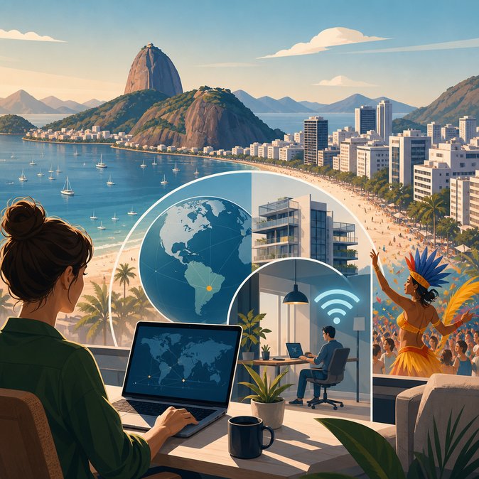 Digital-Nomad Visa Inquiries in Brazil Double as Carnaval 2027 Drives Remote-Worker Boom