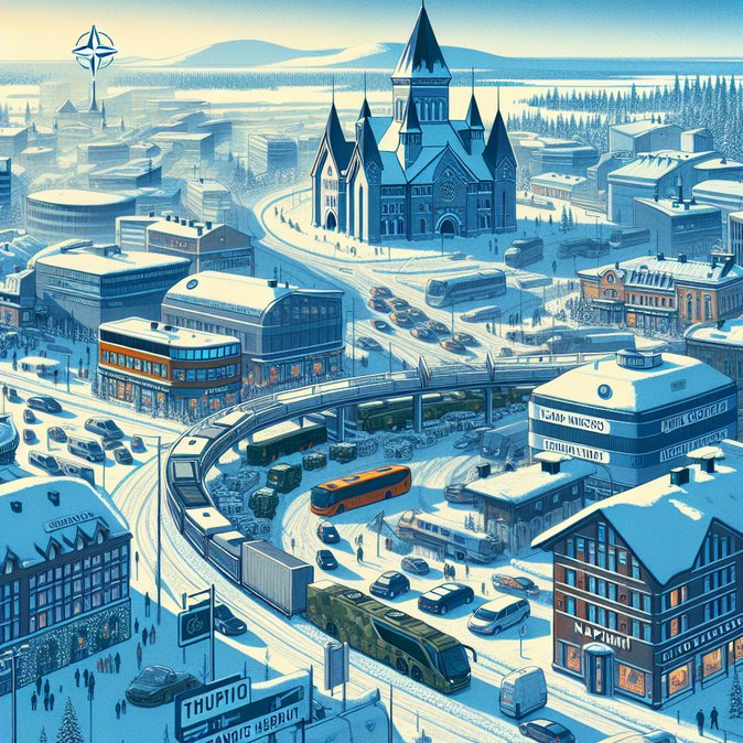Le pôle touristique de Laponie renforce la sécurité alors que des troupes de l'OTAN transitent par Rovaniemi