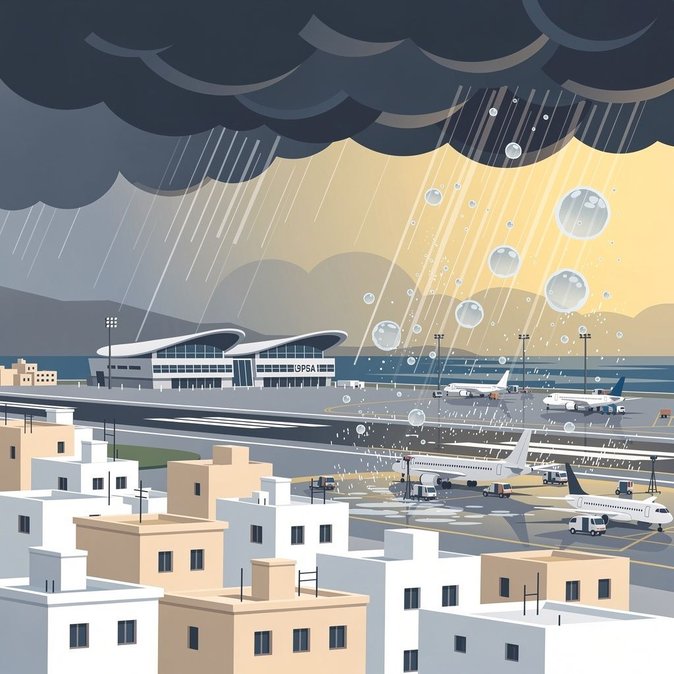 Alerte aux orages violents : perturbations des vols annoncées à travers Chypre