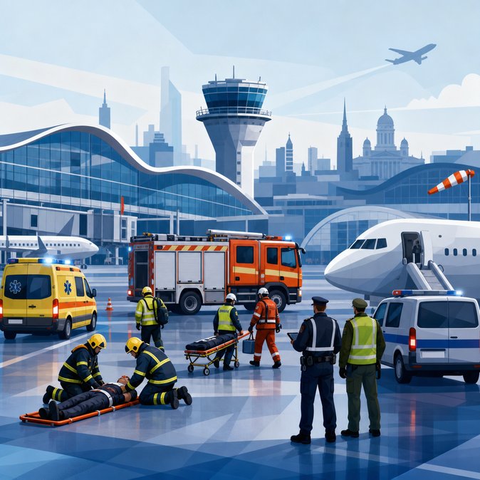Helsinki-Vantaa runs ‘SAR2026’ full-scale crash drill to test multi-agency response