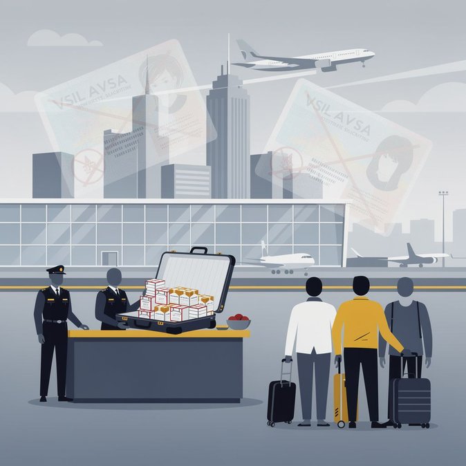 Quatre voyageurs chinois interceptés avec une cargaison illégale de tabac d'une valeur de 250 000 AU$ à l'aéroport de Melbourne