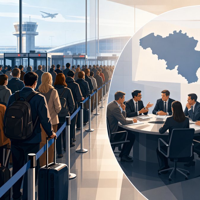 Deadlock on Brussels Airport Passport Queues Leaves Business Travellers Waiting