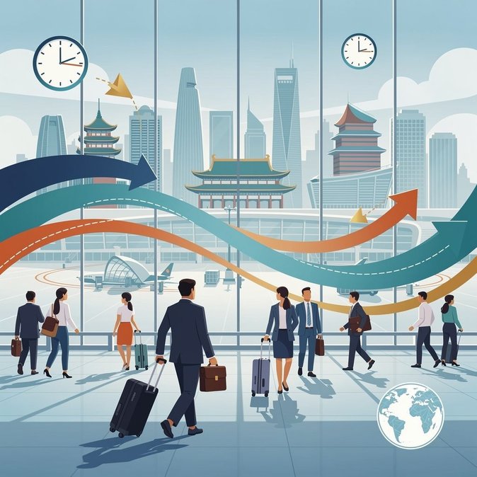 随着240小时免签过境政策的扩大，北京9月入境人数激增22%
