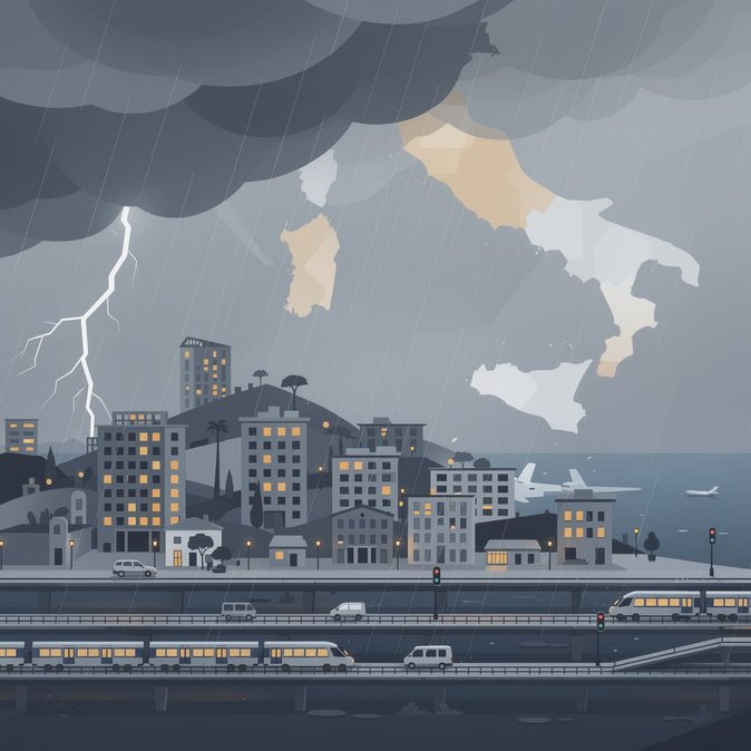 La Protection Civile émet des alertes météo orange dans le nord de l'Italie et appelle les voyageurs à limiter leurs déplacements.