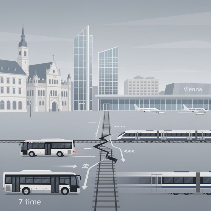El cierre de la línea principal del S-Bahn transformará las conexiones al Aeropuerto de Viena a partir del 7 de septiembre