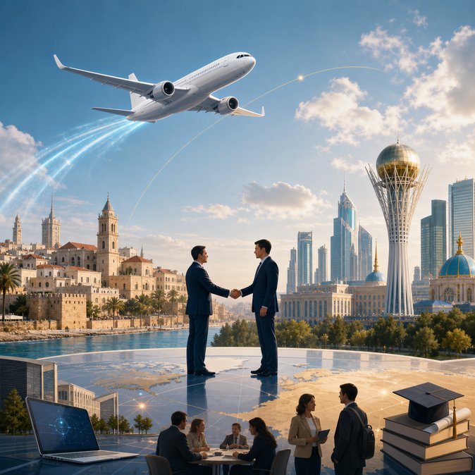 Presidential trip will inaugurate direct Larnaca–Astana flights and open Cyprus’ first embassy in Central Asia