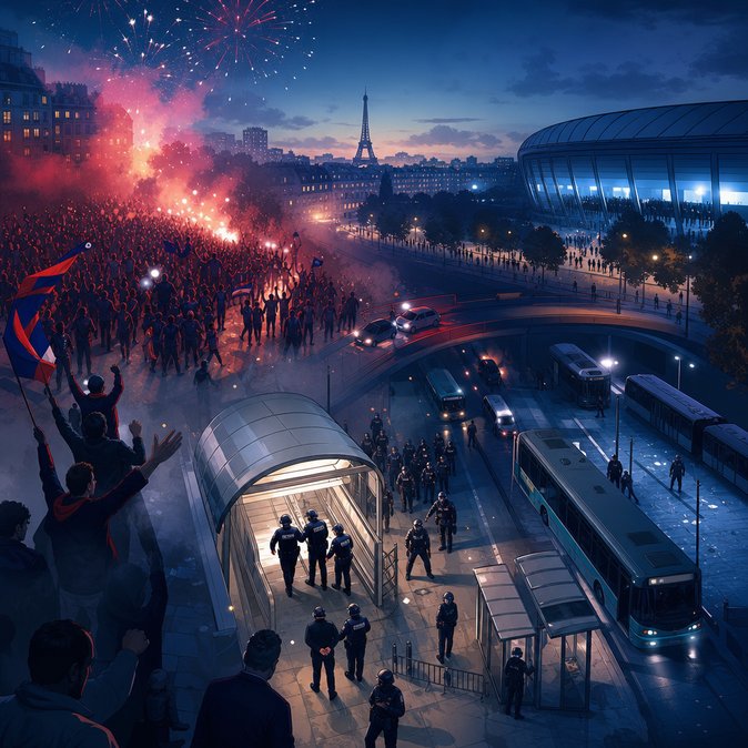 780 arrests and transport shutdowns in Paris after PSG Champions League triumph