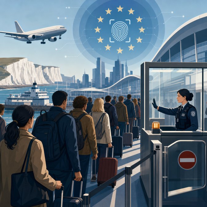 UK travel industry urges pause to EU biometric border checks as Dover queues mount