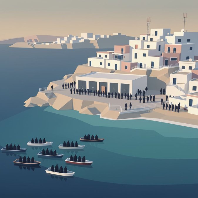 Casi 700 migrantes llegan a Lampedusa en 24 horas, el centro de acogida vuelve a estar saturado