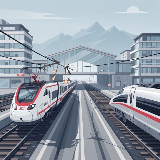 Un accident sur une ligne électrique paralyse toutes les circulations ferroviaires à Lausanne, interrompant pendant plusieurs heures les liaisons Genève–Zurich et France–Suisse