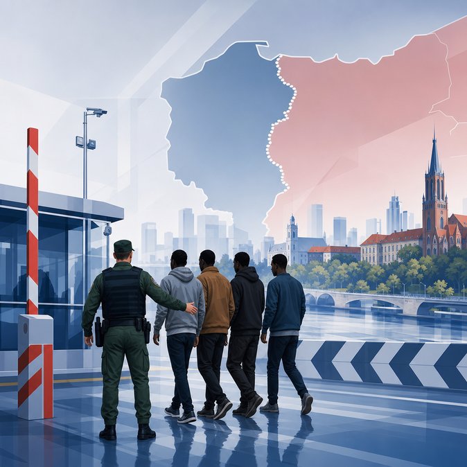 Polish border guards intercept four Somali nationals in illegal Lithuania crossing