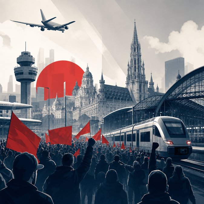 Huelga nacional por la reforma de pensiones paraliza el transporte en Bélgica y deja en tierra a la flota de Brussels Airlines