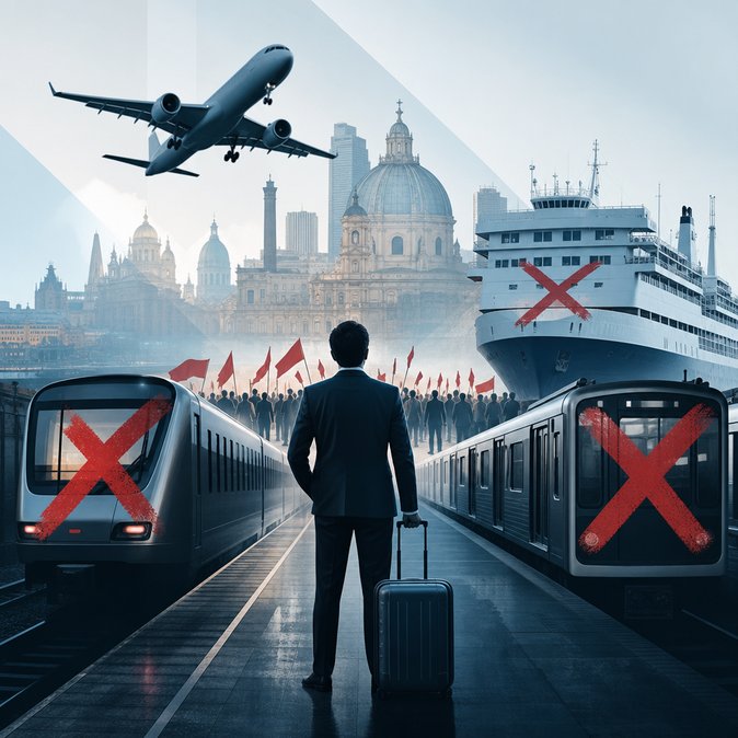 Nation-Wide 24-Hour Strike Paralyzes Italian Transport on 29 May