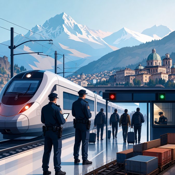 Domodossola intensifies border checks with Switzerland, boosts rail punctuality