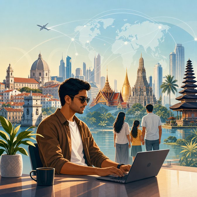 Digital-Nomad Wave: Four Countries Court Indian Remote Workers With Low Income Thresholds