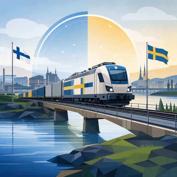 New cross-border rail rules streamline freight and passenger operations between Tornio (FI) and Haparanda (SE)