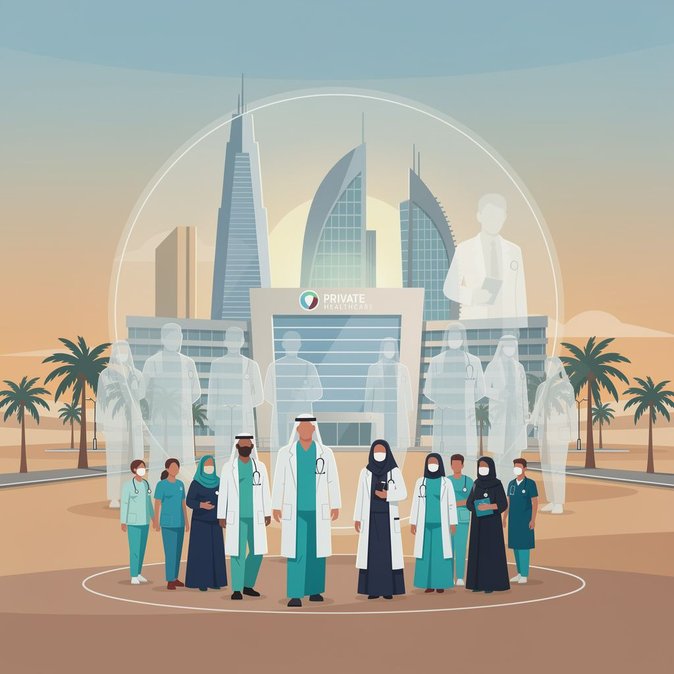 Nueva cuota de Emiratización divide los empleos en el sector privado de salud en partes iguales entre roles especializados y otros puestos