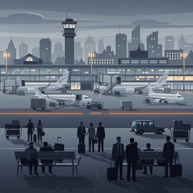 Grève nationale : 100 vols annulés à l'aéroport de Bruxelles, les voyageurs d'affaires invités à emprunter d'autres itinéraires