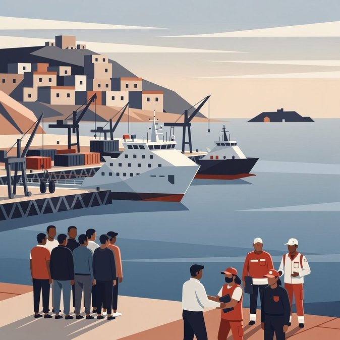 Italia traslada a 172 migrantes desde el saturado centro de Lampedusa — entre ellos, sobrevivientes del último naufragio
