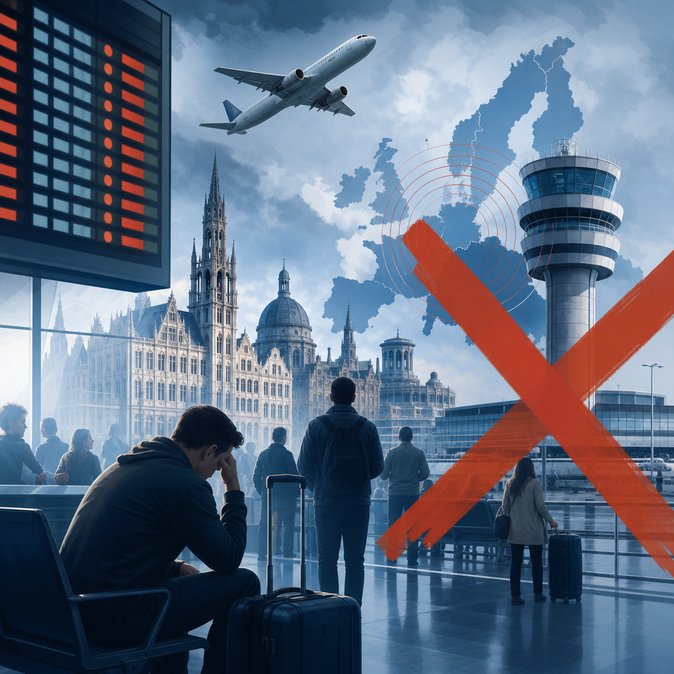 Ryanair cancels 100 flights as Belgian air-traffic-control walk-out hits Irish passengers