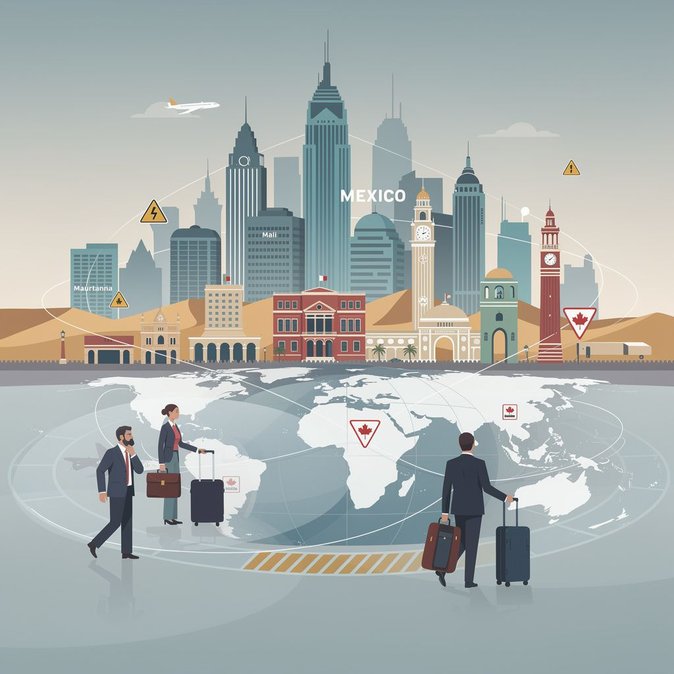 Affaires mondiales Canada publie une série de mises à jour de conseils pour dix destinations commençant par « M » et « P »