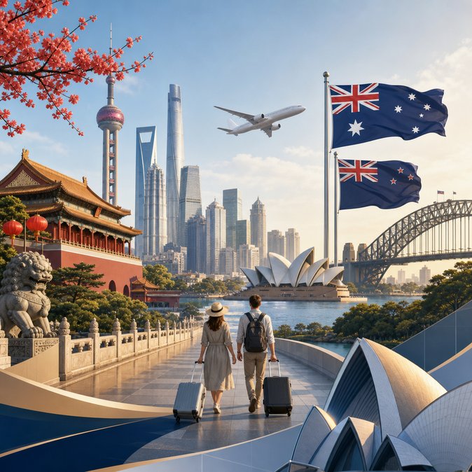 China Extends 30-Day Visa-Free Entry for Australian and New Zealand Citizens Until 31 December 2026