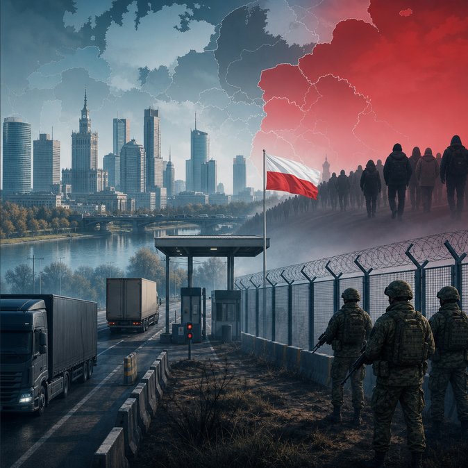 Polish officials warn NATO that Russia and Belarus are ‘weaponising’ migration at the Polish-Belarusian frontier