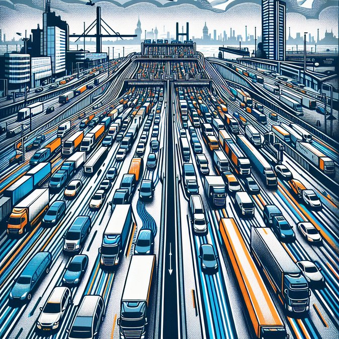 Heavy Queues on A3/A12 as Germany–Netherlands Freight and Holiday Traffic Peaks