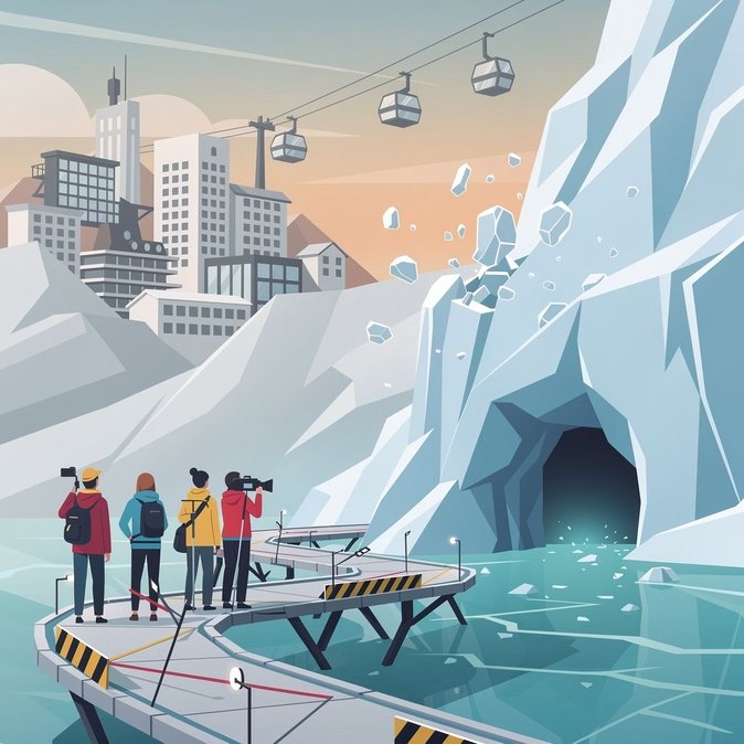 Une pétition réclame la fermeture de la grotte de glace touristique du glacier du Rhône en raison de préoccupations liées à la sécurité et à la durabilité