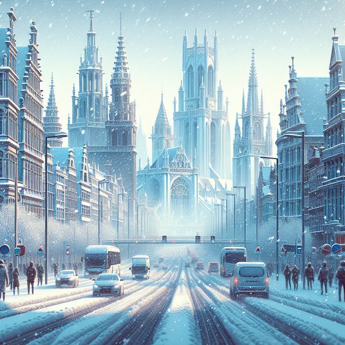 Belgian Meteorological Institute Issues Code-Yellow Snow Alert; Federal Police Step Up Road and Border Checks