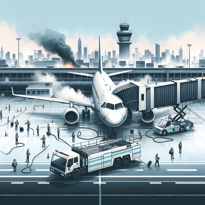 Incendio en vehículo de servicio en tierra provoca evacuación de emergencia de vuelo LATAM en GRU