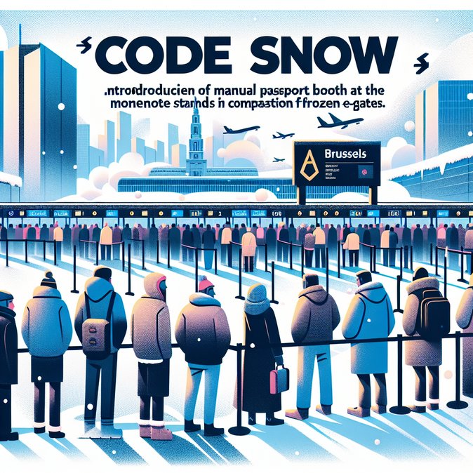 ‘Code Snow’ adds mobile passport booths and longer queues at Brussels Airport