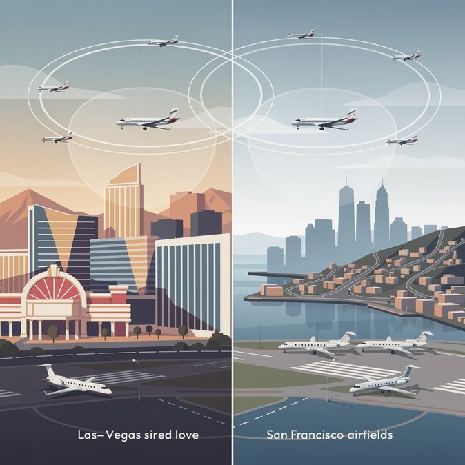 Restrictions VIP dans l’espace aérien annoncées pour Las Vegas et San Francisco la semaine prochaine