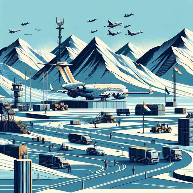 India opens high-altitude Mudh-Nyoma airbase near China border, strengthening border control infrastructure