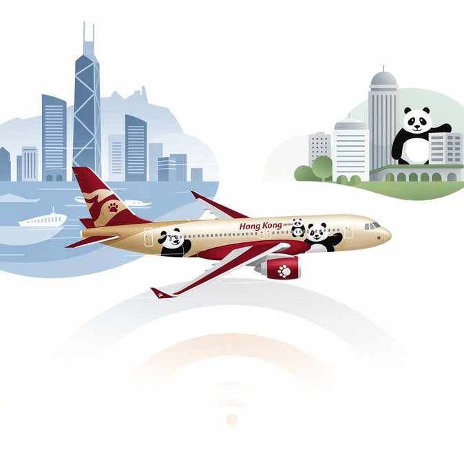 Hong Kong Airlines presenta experiencia a bordo con temática de panda en la ruta a Chengdu