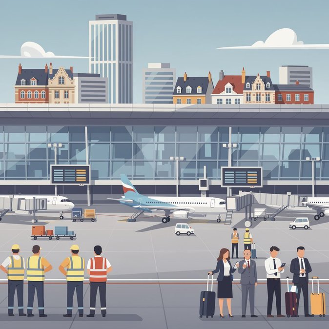 Huelga espontánea en el aeropuerto de Bruselas pone de relieve las presiones laborales antes de la temporada alta de viajes