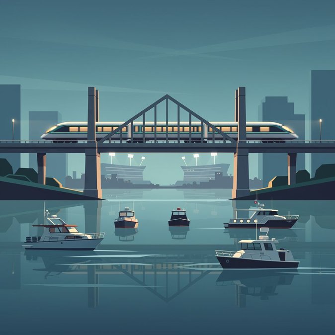 La Guardia Costera cierra el puente levadizo de Oceanport por partido de la Copa Mundial de la FIFA, restringiendo la vía fluvial de Nueva Jersey el 19 de julio