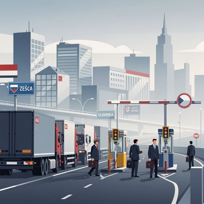 Border-Control Extensions in Austria and Slovenia Complicate Czech Road Freight Ahead of Summer