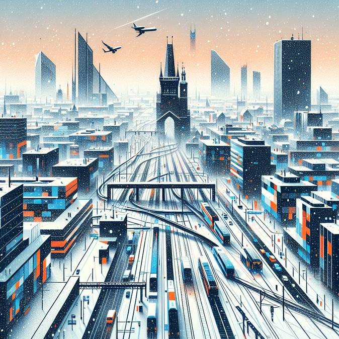 Heavy snowstorm grounds flights and up-ends business itineraries across Czechia