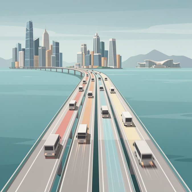 Cierres de carriles en el Puente Hong Kong-Zhuhai-Macao afectarán a conductores transfronterizos del 14 al 21 de octubre