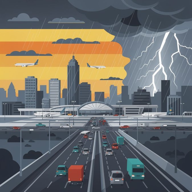 Alerta nacional de tormentas en Brasil durante el feriado genera advertencias de interrupciones en los viajes