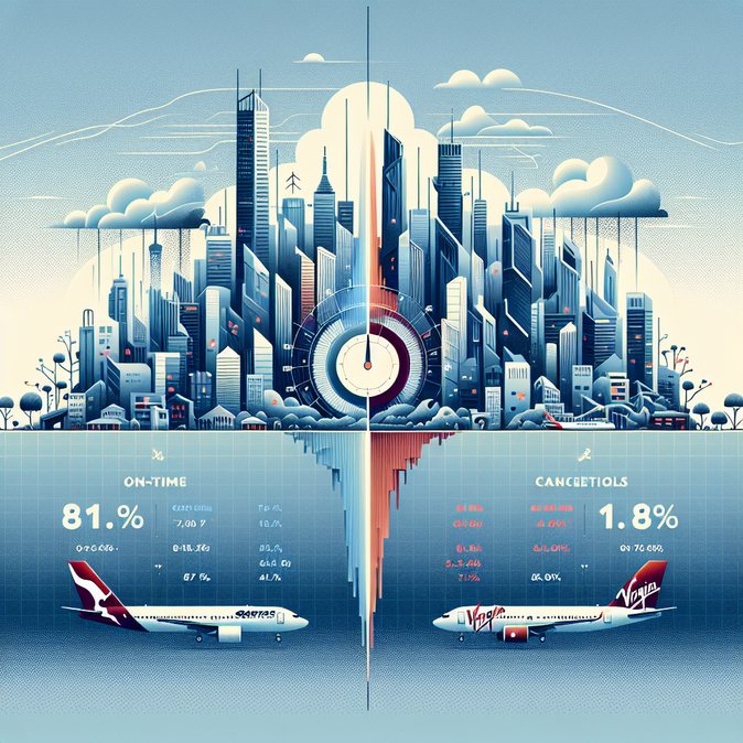 Qantas edges Virgin on punctuality as cyclone-hit March tests domestic carriers