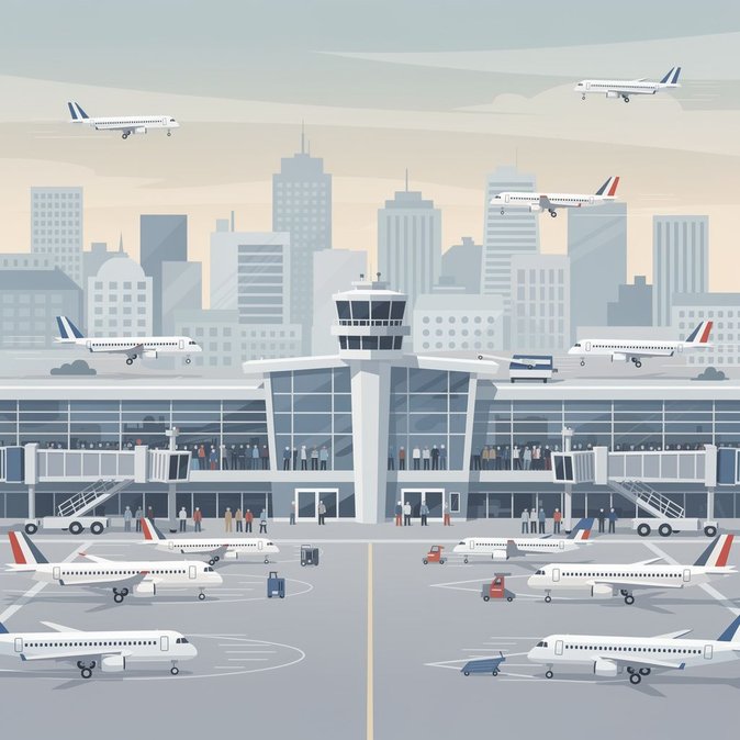 La huelga de controladores aéreos podría cancelar la mitad de los vuelos en los principales aeropuertos franceses el 3 de julio