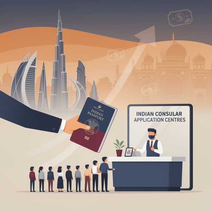 Indian passport fees set to jump 75 % in UAE as new ‘ICAC’ one-stop centres go live