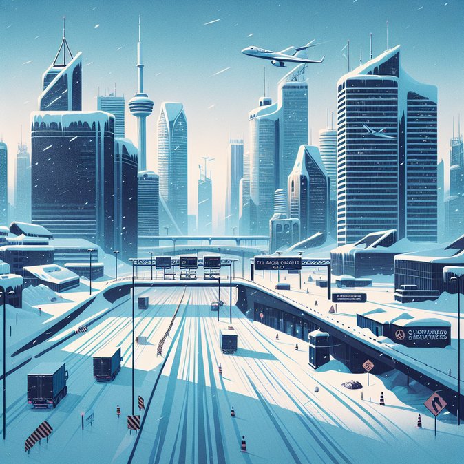 Major Storm Disrupts Air and Land Travel Across Central & Eastern Canada