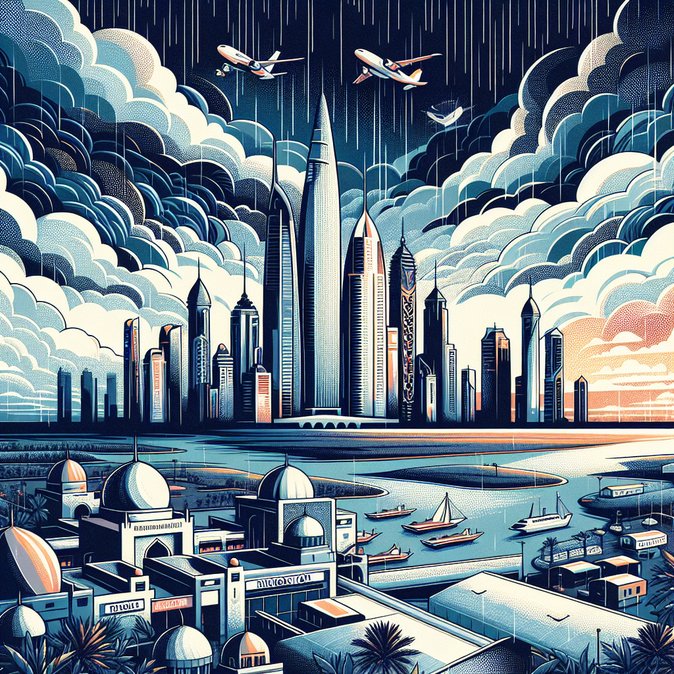 Four emirates order remote work as storms snarl commutes