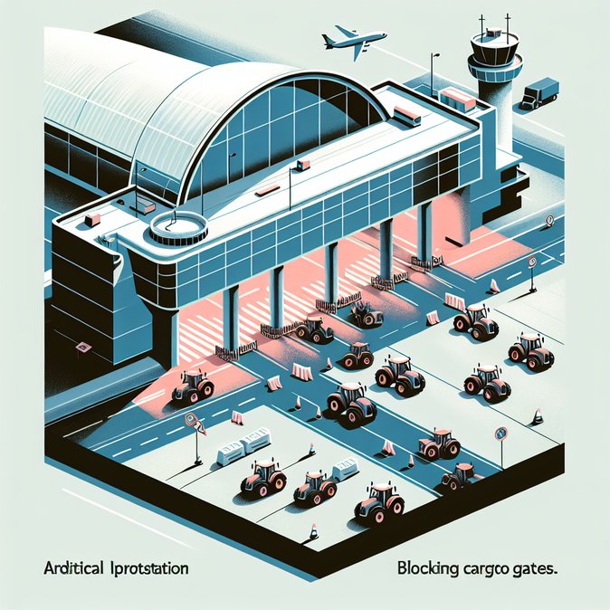Farmers’ Tractors Snarl Access Roads as Ostend Airport Becomes Latest Target in Anti-Mercosur Protests