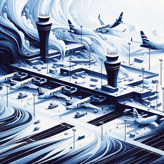 大雪导致赫尔辛基-万塔机场27次航班取消，281次延误，考验芬兰冬季应对能力