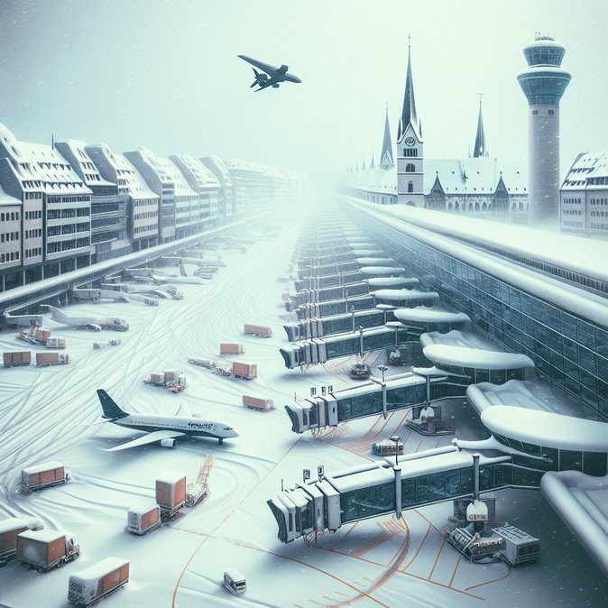 Winter storm paralyses German air network, triggering 69 cancellations and 1,200+ delays