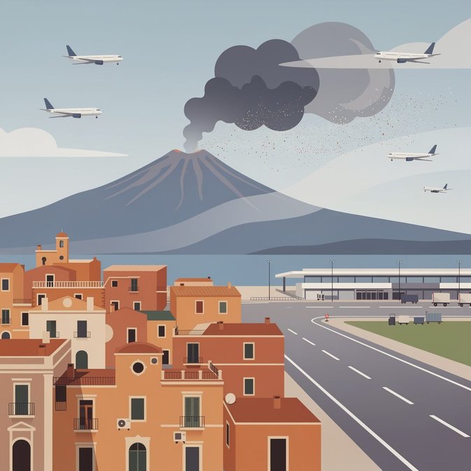 Nube de ceniza del Etna cierra sector del aeropuerto de Catania, llegadas suspendidas hasta las 19:00